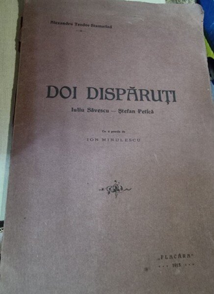 Alexandru Teodor Stamatiad - Doi disparuti