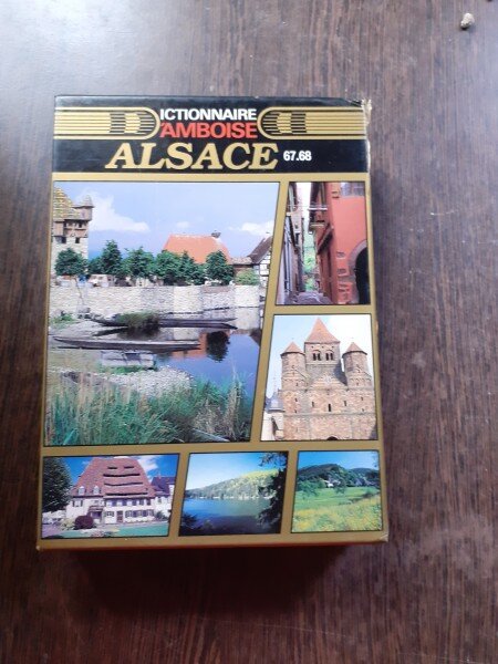 ALSACE, DICTIONNAIRE AMBOISE  (CARTE IN LIMBA FRANCEZA)