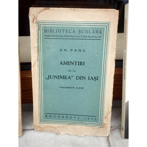 AMINTIRI DE LA 'JUNIMEA' DIN IASI , GH. PANU