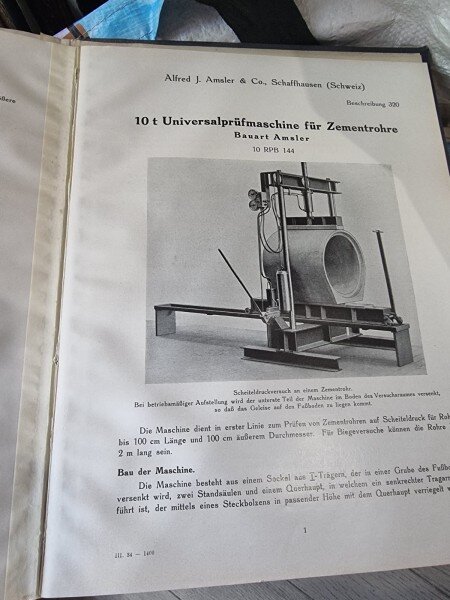 Amsler - Alfred J. Amsler & Co., Schaffhausen  catalog instrumente, text in limba germana