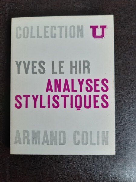 Analyses stylistiques - Yves Le Hir  (carte in limba franceza)