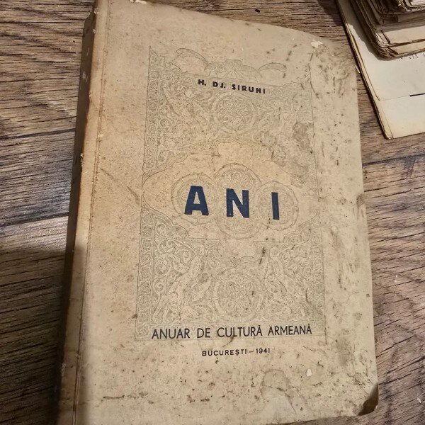 ANI. Anuar de cultura armeana 1941 - H. DJ. Siruni