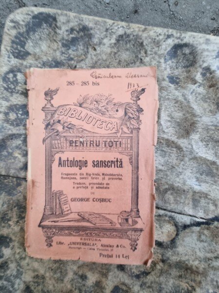 Antologie Sanscrita - Traducere George Cosbuc