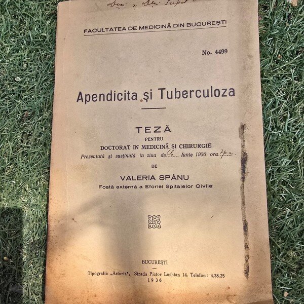 Apendicita si Tuberculoza. Teza de doctorat - Valeia Spinu