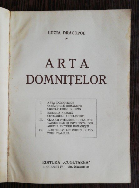 ARTA DOMNITLEOR - LUCIA DRACOPOL