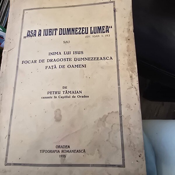 Asa a Iubit Dumnezeu lumea sau Inima lui Isus, focar de dragoste dumnezeiasca fata de oameni - Petru Tamaian