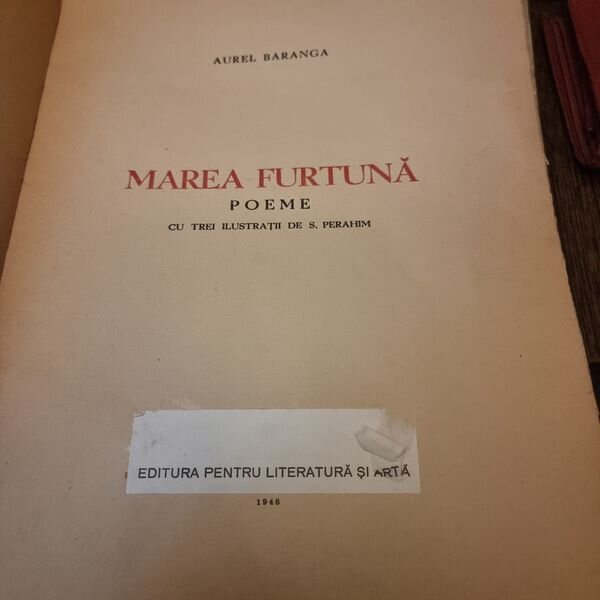 Aurel Baranga , Marea furtuna; Poeme