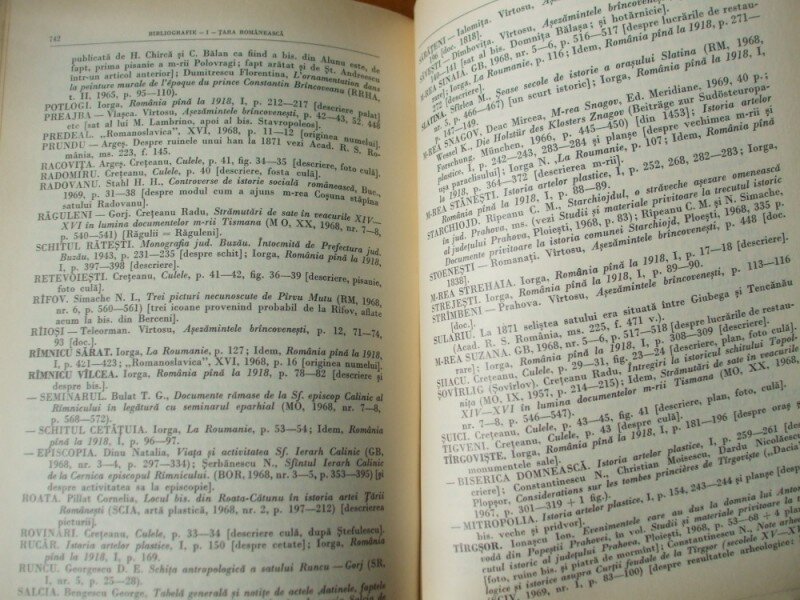 Bibliografia localitatilor si monumentelor feudale din Romania N. Stoicescu