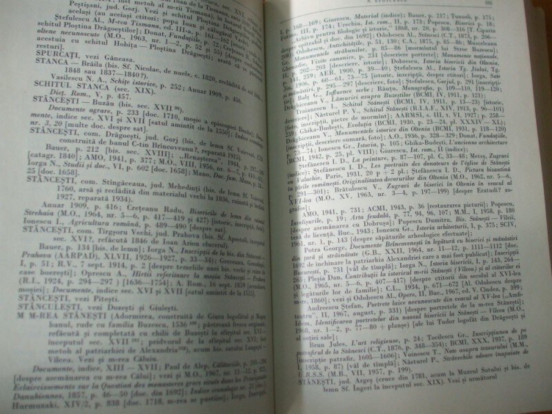 Bibliografia localitatilor si monumentelor feudale din Romania N. Stoicescu