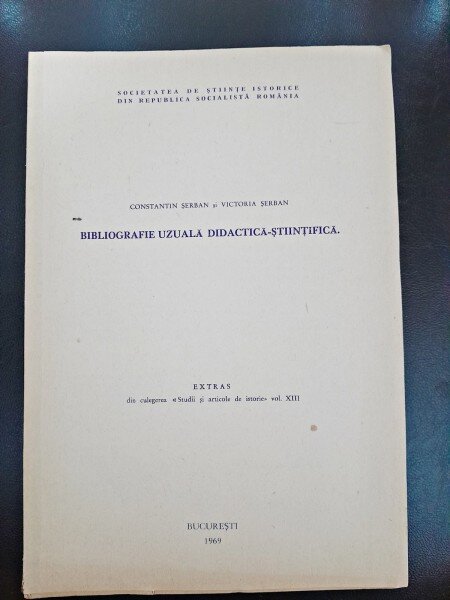 Bibliografie uzuala didactica-stiintifica  - Constantin Serban, Victoria Serban