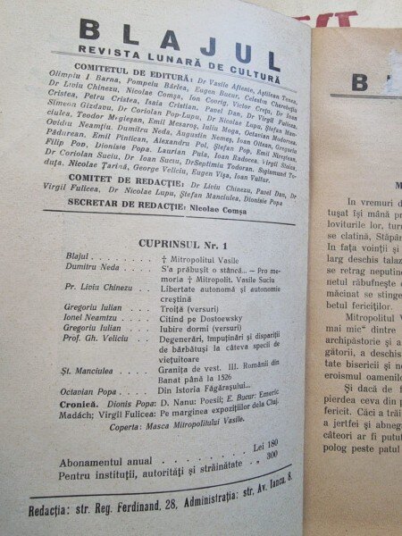 Blajul - Anul II Nr. 1 - Ianuarie 1935