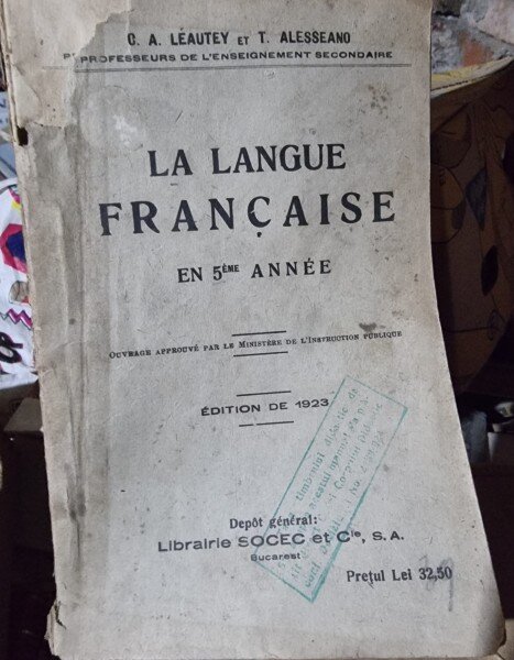 C. A. Leautey - La langue francaise en 5eme annee