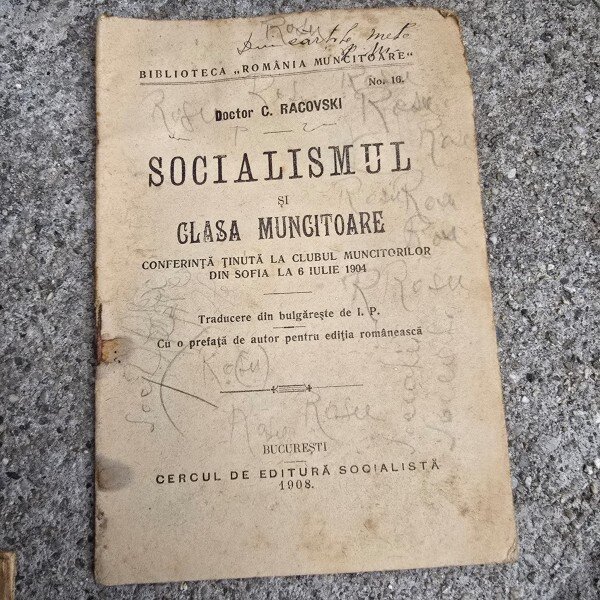 C. Racovski - Socialismul si clasa muncitoare