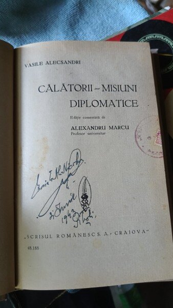 CALATORII-MISIUNI DIPLOMATICE de VASILE ALECSANDRI