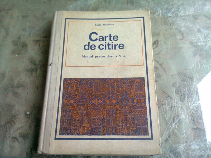 CARTE DE CITIRE - LUCIA ATANASESCU  MANUAL CLASA A VI-A, 1980