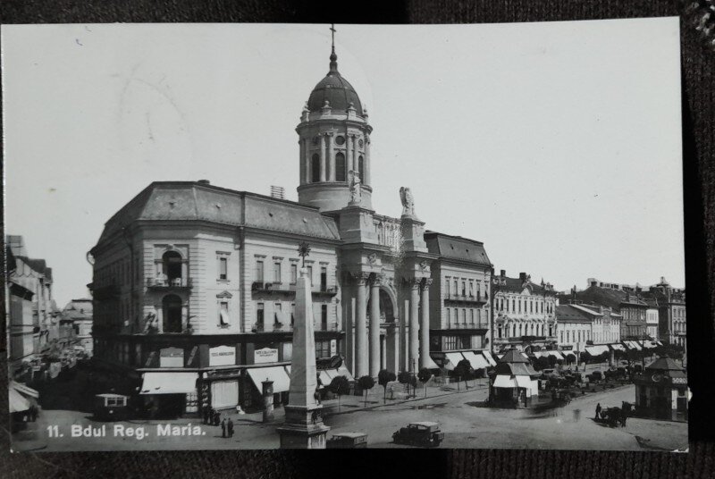 Carte postala, Arad Bd. Regina Maria, 1934