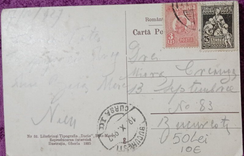 Carte Postala, Baia Mare, Sanatoriul Wagner, 1927