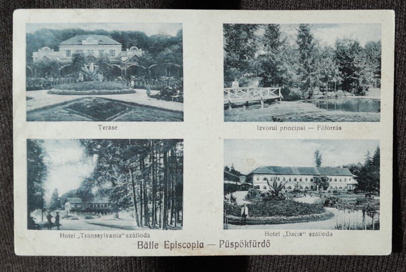 Carte postala, Baile Episcopia Baile 1 Mai, perioada interbelica
