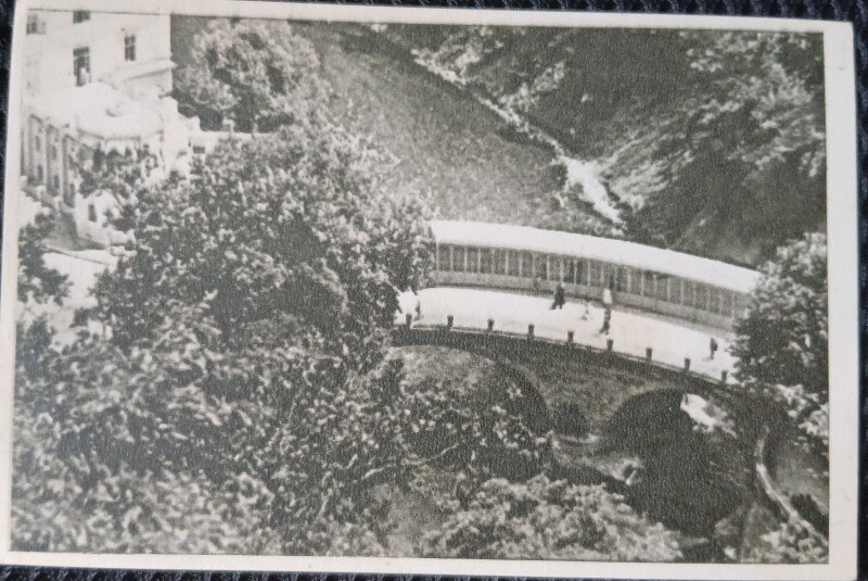 Carte postala, Baile Herculane, vedere generala, 1953