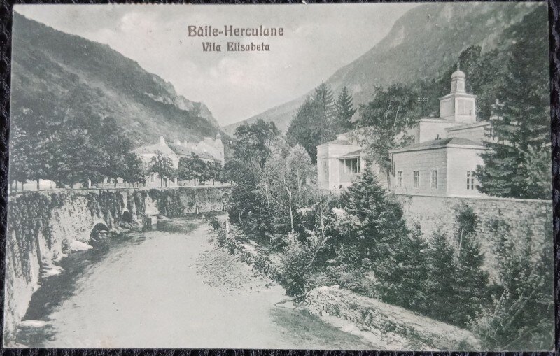 Carte Postala, Baile Herculane, Vila Elisabeta, 1929