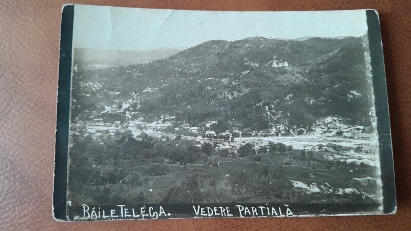 Carte postala, Baile Telega vedere partiala, perioada interbelica