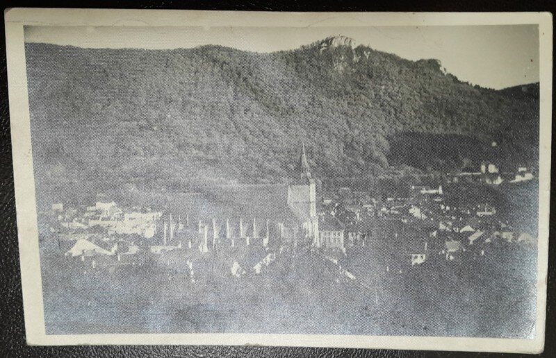 Carte postala, Brasov, Biserica Neagra, 1943