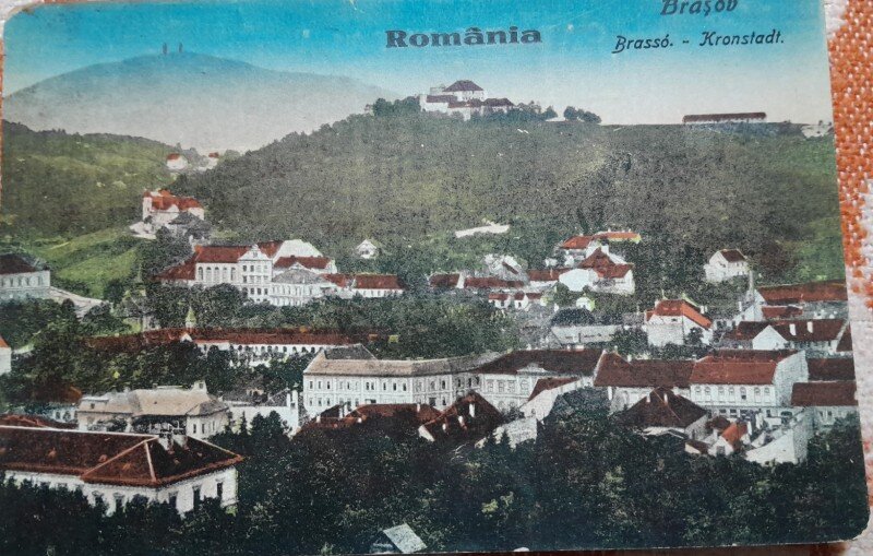 Carte postala, Brasov, vedere generala, 1926