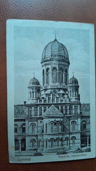 Carte postala, Cernauti Resedinta Metropolitana, perioada interbelica