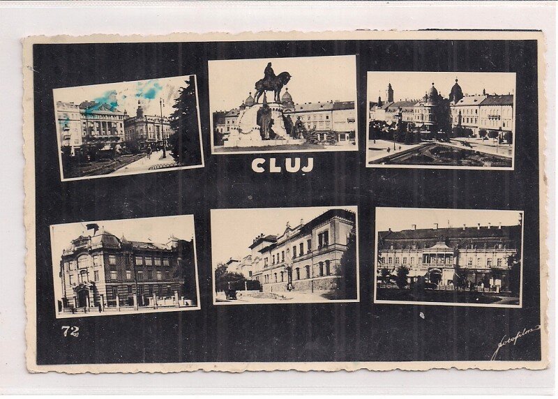Carte postala circulata in 29 iulie 1940
