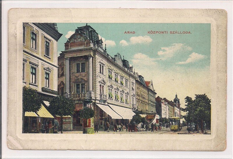 Carte postala circulata in anul 1910 Arad