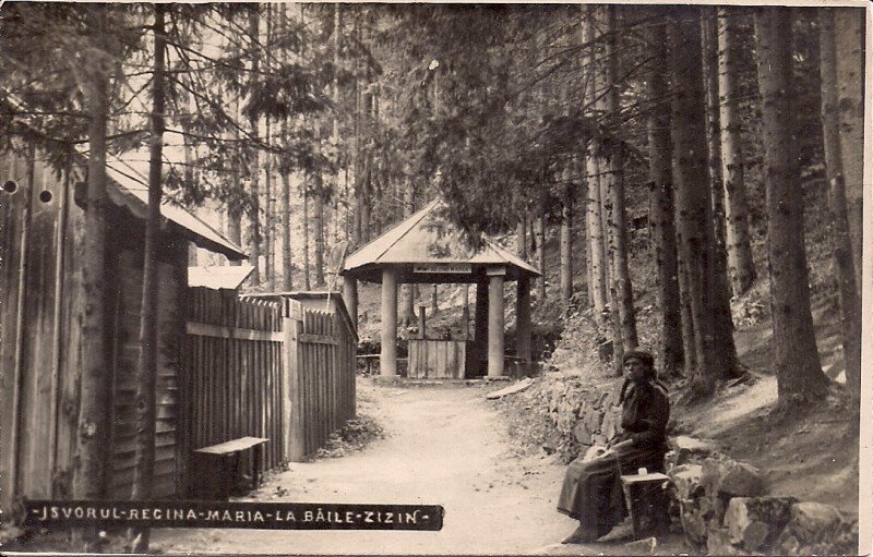 Carte postala circulata in anul 1930 Zizin, Brasov