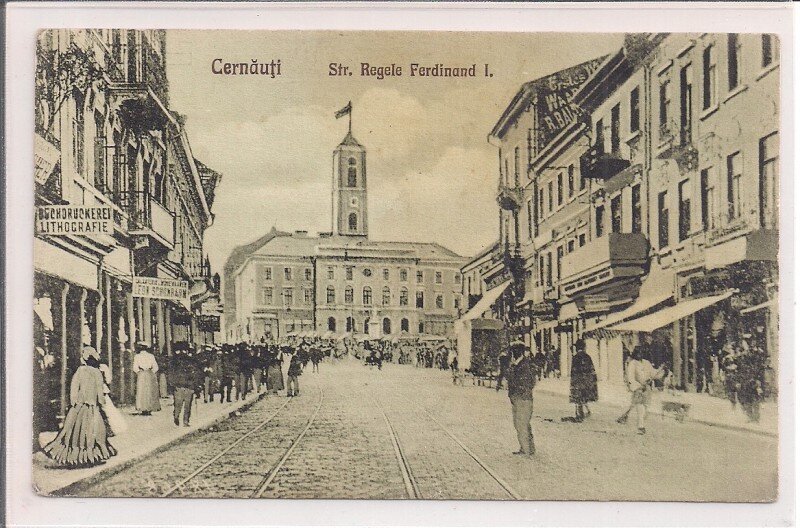 Carte postala circulata in perioada interbelica Cernauti