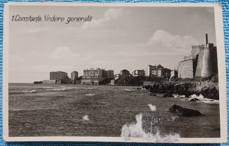 Carte postala, Constanta vedere generala, Republica Populara Romana