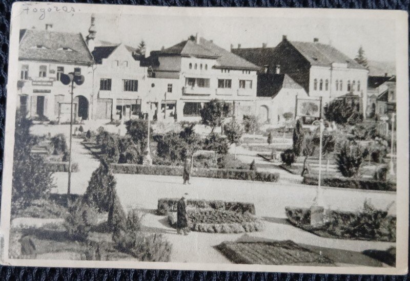 Carte postala, Fagaras, vedere generala, 1943