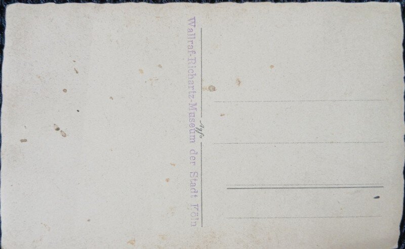 Carte Postala, fotografie pictura de la Museum der Stadt Koln, perioada interbelica