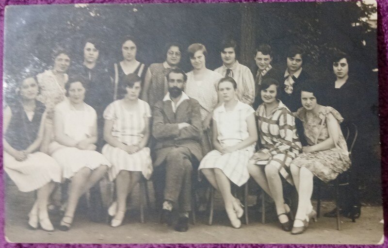 Carte Postala, Fotografie, studenti ai Institutului Francez 1926-1927