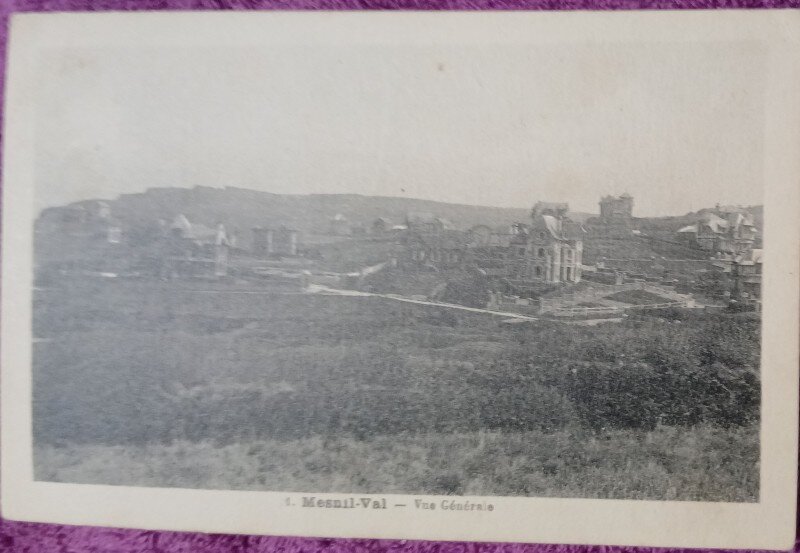 Carte Postala, Franta, Mesnil Val cedere generala, perioada interbelica