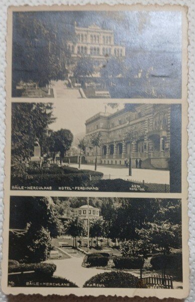 Carte Postala, Imagini din Baile Herculane, 1938