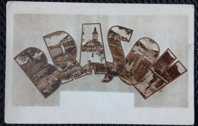 Carte postala, imagini din Brasov, 1949
