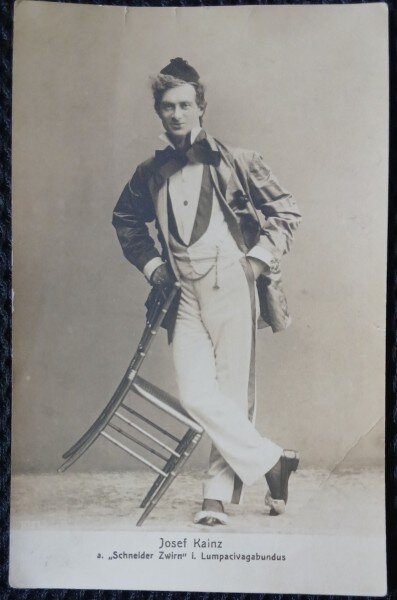 Carte Postala, Josef Kainz, actor austro-ungar, 1858-1910