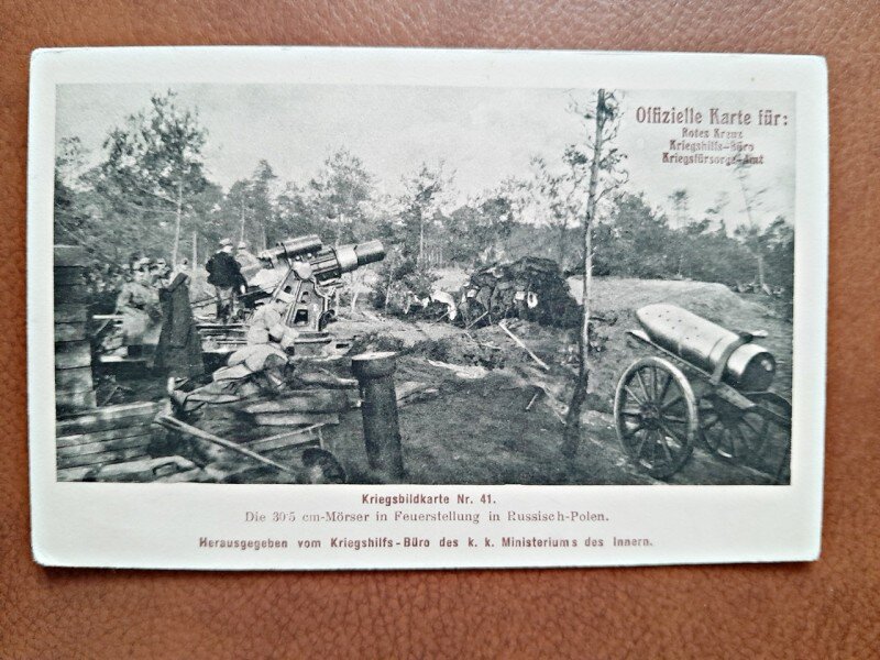 Carte postala, Kriegsbildkarte nr. 41, inceput de secol XX