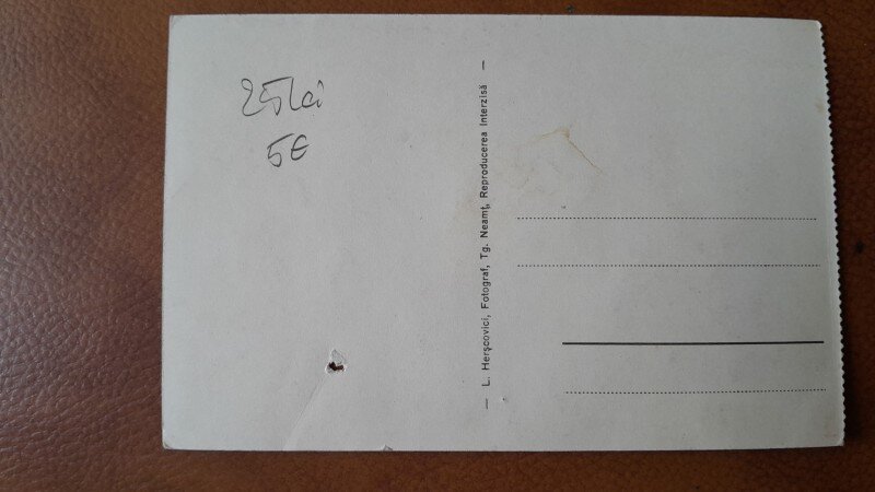 Carte postala, Manastirea Secu vedere generala, perioada interbelica