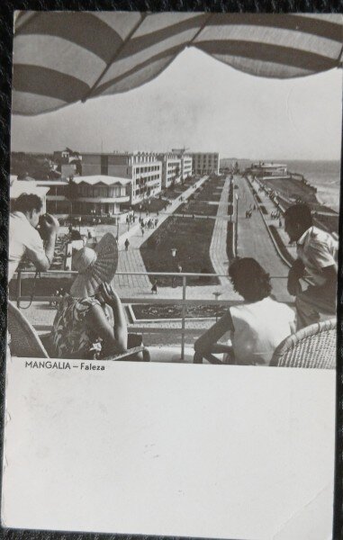 Carte postala, Mangalia, faleza, inceputul perioadei comuniste