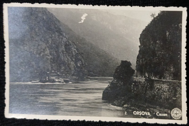 Carte Postala, Orsova la Cazane, 1944