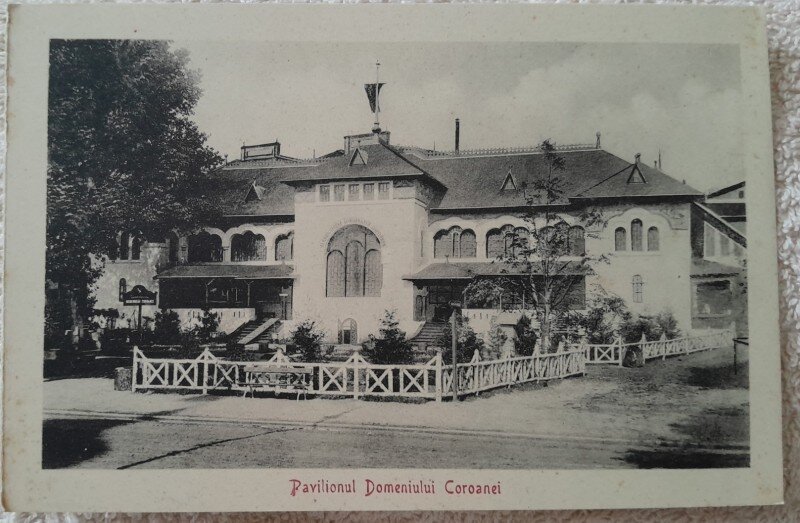 Carte postala, Pavilionul Domeniului Coroanei, perioada interbelica