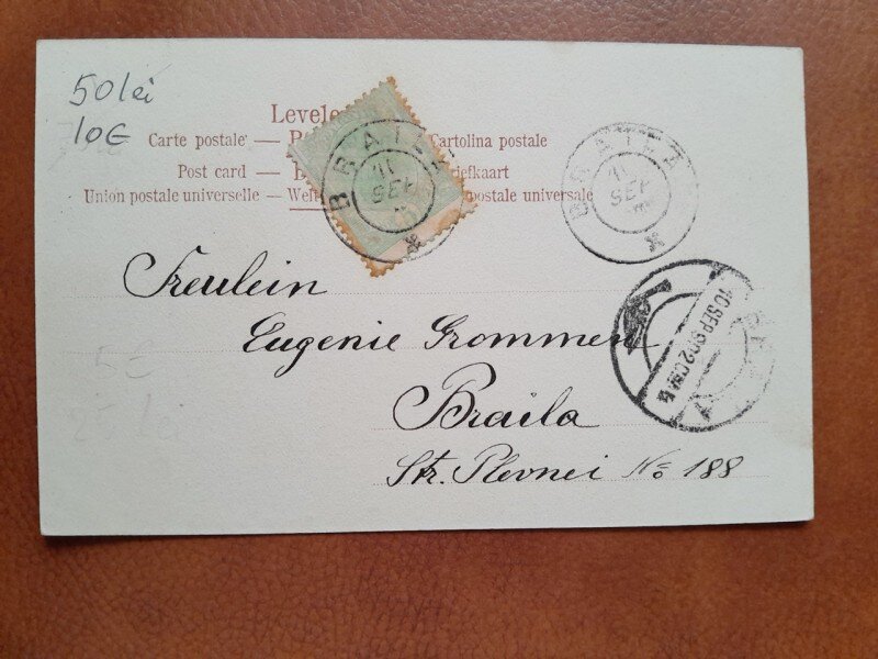 Carte postala, peisaj, inceput de secol XX