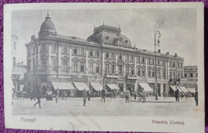 Carte postala, Primaria din Ploiesti, 1928