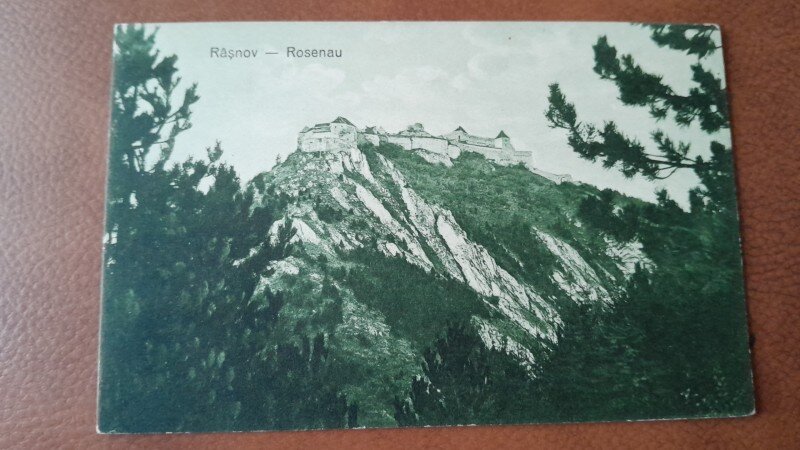 Carte postala Rasnov cetate, perioada interbelica