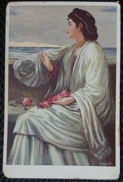 Carte postala, Reproducere Femme grecque-M. Lorch