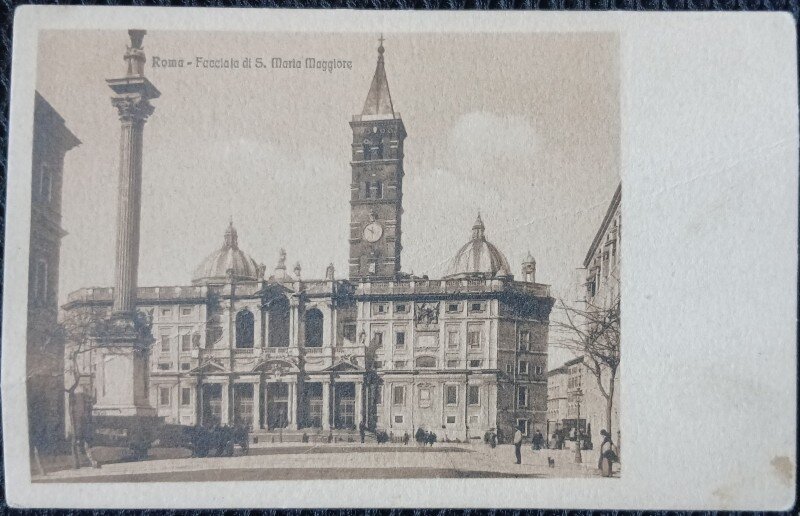 Carte postala, Roma, Fecciala di S. Maria Maggiore, perioada interbelica